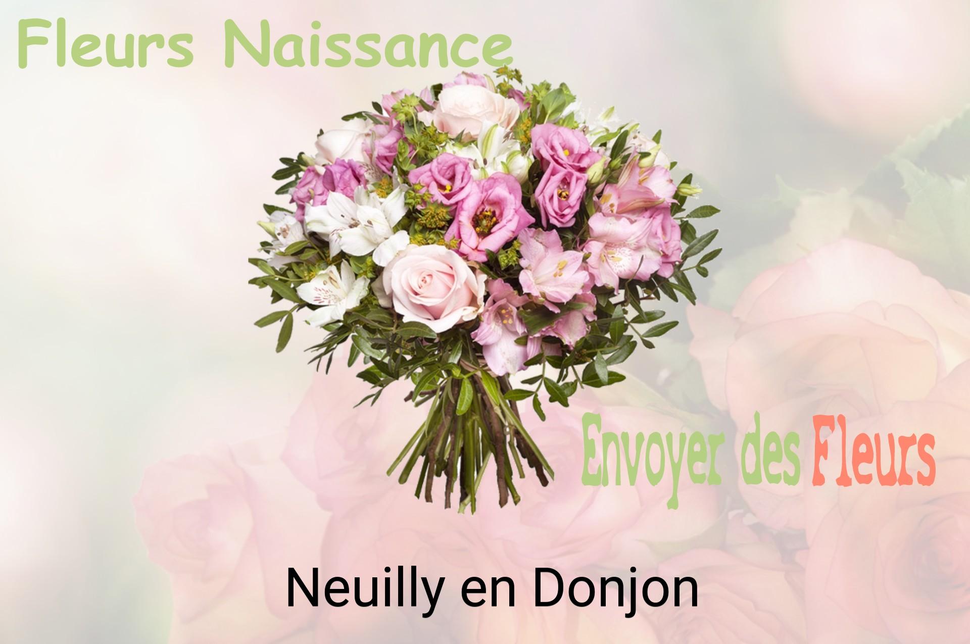 Bouquet de fleurs de naissance livré à Neuilly-en-Donjon